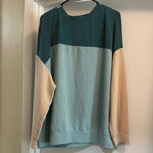 Colorblock Ribbed Sweater